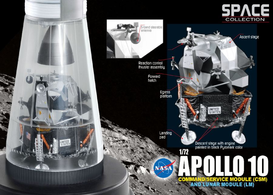 Космический аппарат NASA APOLLO 10 COMMAND/SERVICE MODULE (CSM)