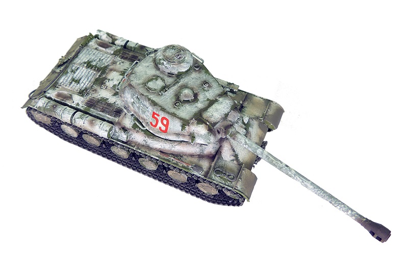 Танк ИС-2, зимний камуфляж
