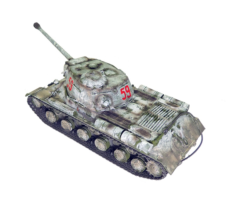 Танк ИС-2, зимний камуфляж