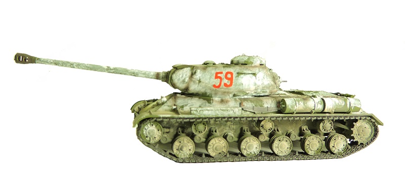 Танк ИС-2, зимний камуфляж