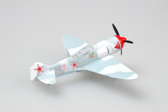 Самолет Ла-7 белый №27 Кожедуб